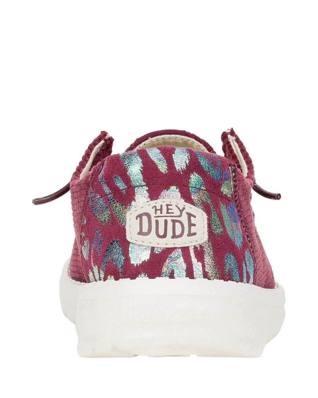 HeyDude Purple Wendy Corduroy Leo Low-Top Trainers