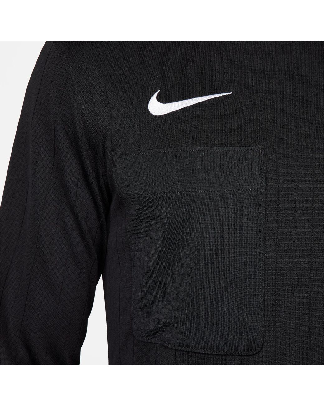 Nike Black Long-Sleeve Dri-Fit Crew-Neck Referee Shirt for men