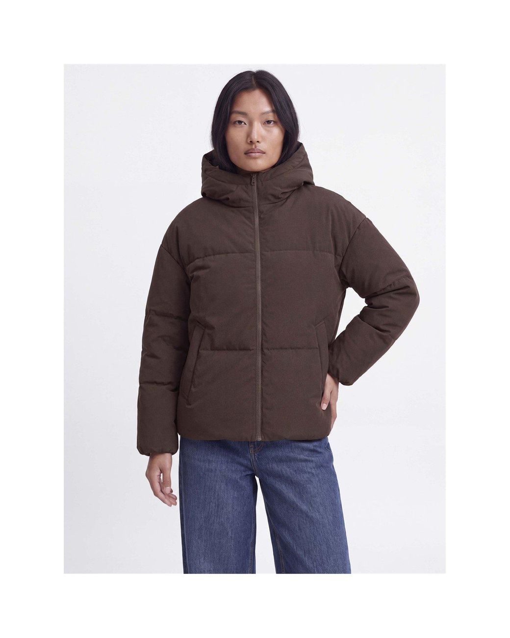 JJXX Brown Galaxy Puffer Jacket