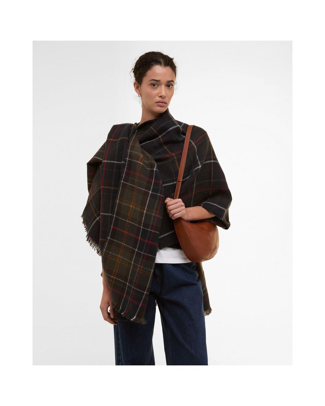 Barbour Black Montieth Scarf