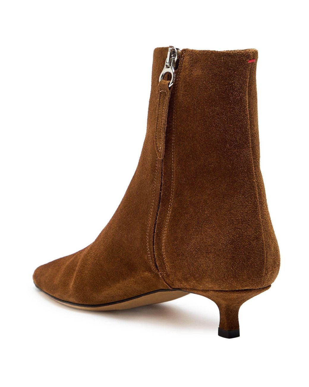 Aeyde Brown Sofie Cow Suede Leather Tobacc