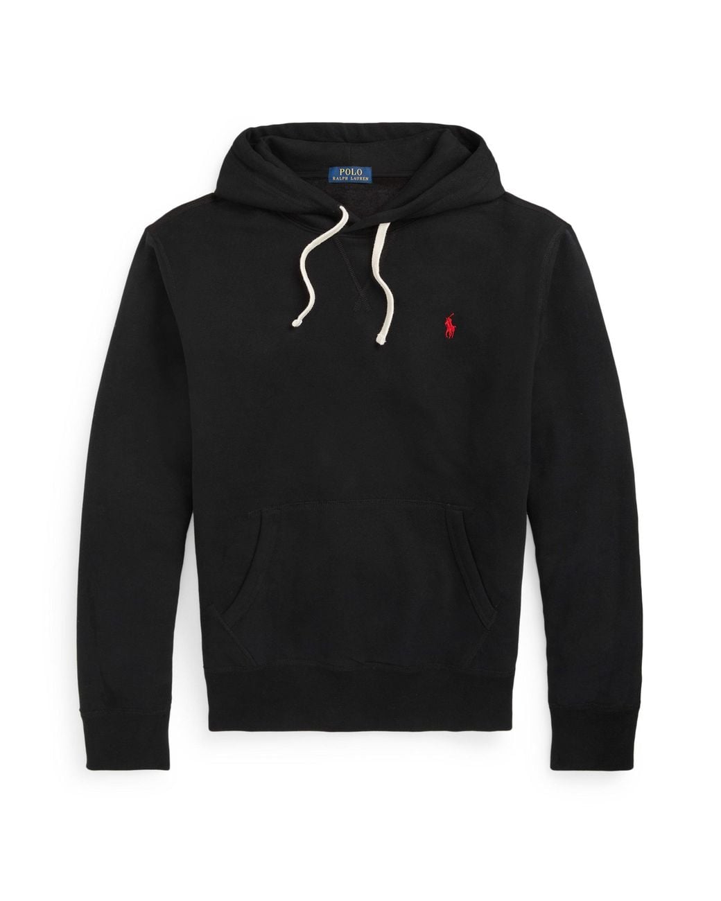 Polo Ralph Lauren Black Fleece Pull On Hoodie for men