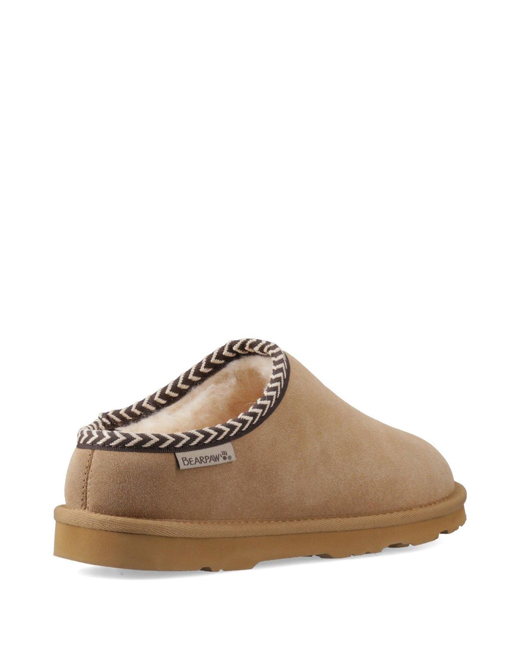 BEARPAW Brown Tabitha Suede Mule Slippers