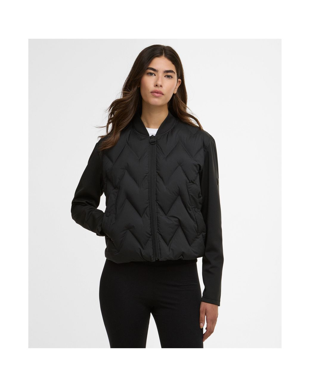 Barbour Black Hybrid Jacket