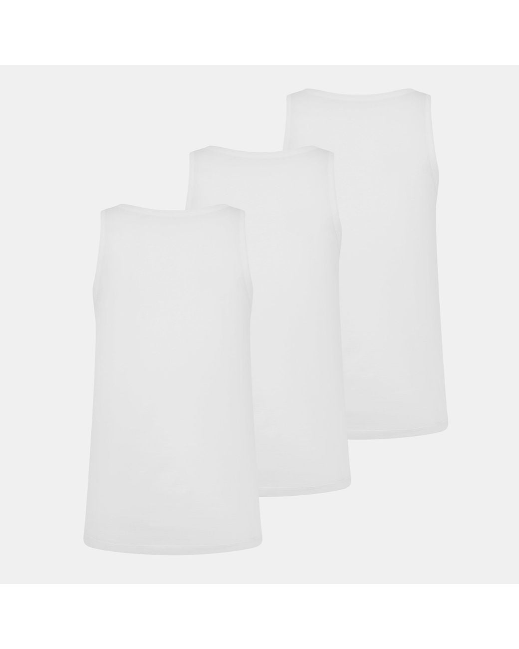 Boss White Hbw Premium Cotton Tank Top for men