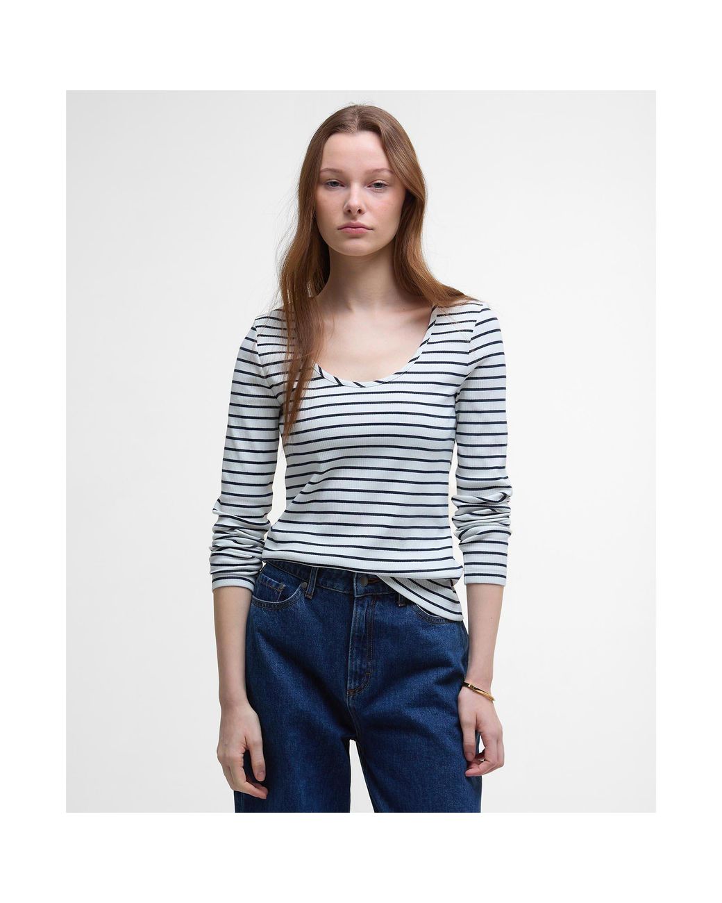 Barbour Gray Blake Long Sleeve T-Shirt