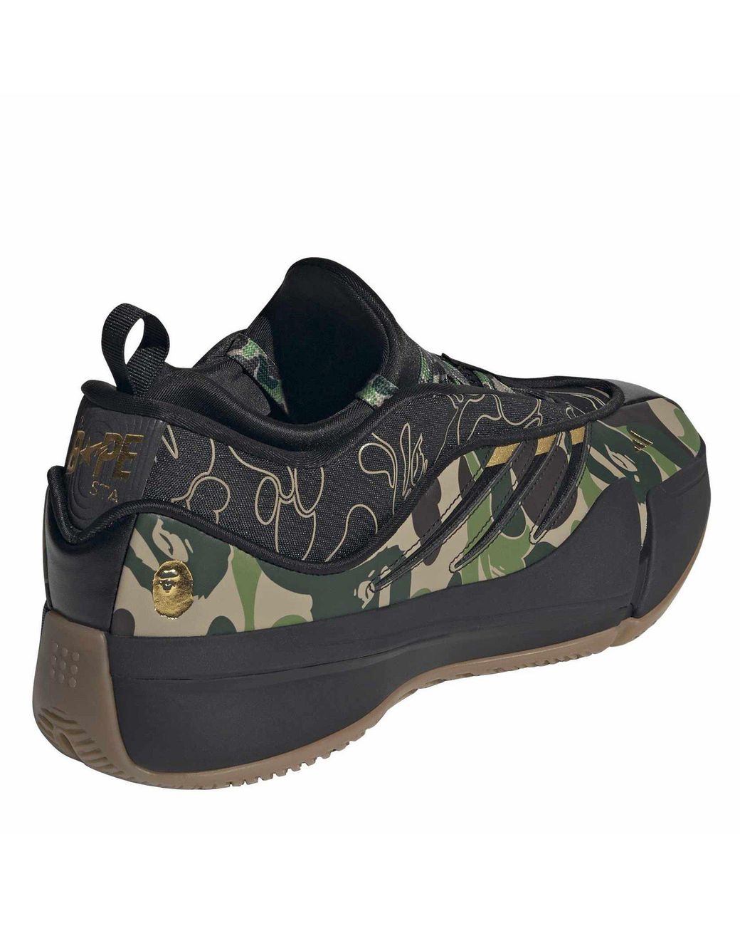 Adidas Originals Blue Bape X Adidas Dame 9 Trainers for men