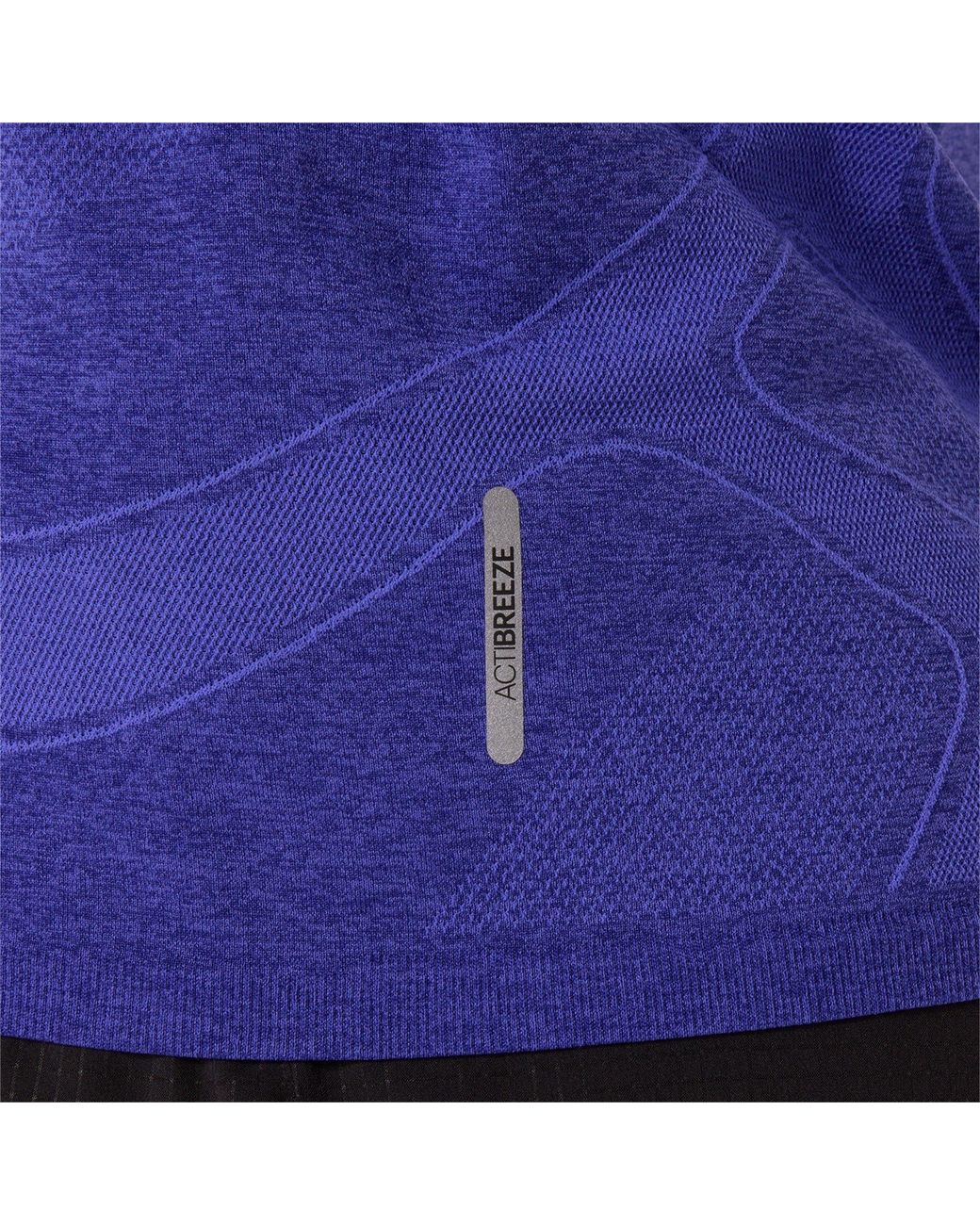 Asics Blue Road Seamless Short Sleeve Performance Running Top