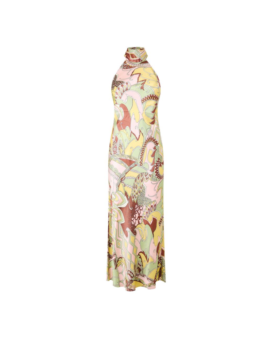 Rixo Metallic Maura Long Maxi Dress