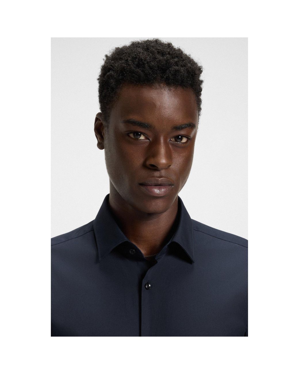 HUGO Blue Precision Long-Sleeve Shirt for men