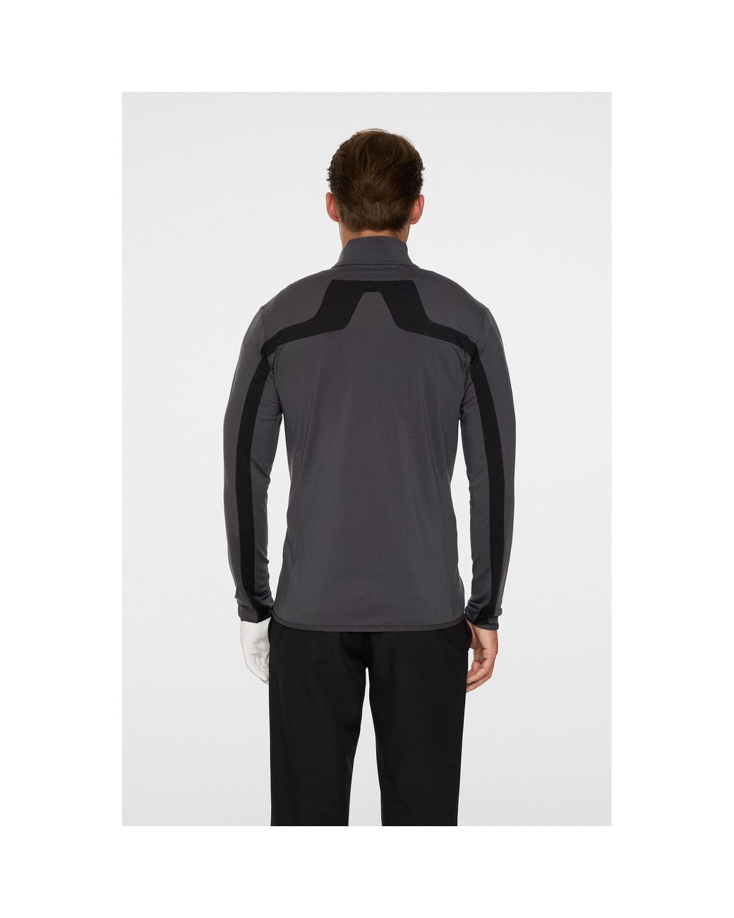 J.Lindeberg Gray Jarvis Mid Layer Pullover for men