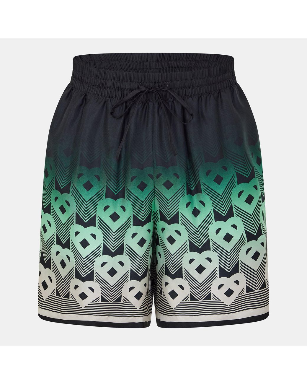 Casablanca Green Mono Woven Tracksuit Shorts for men