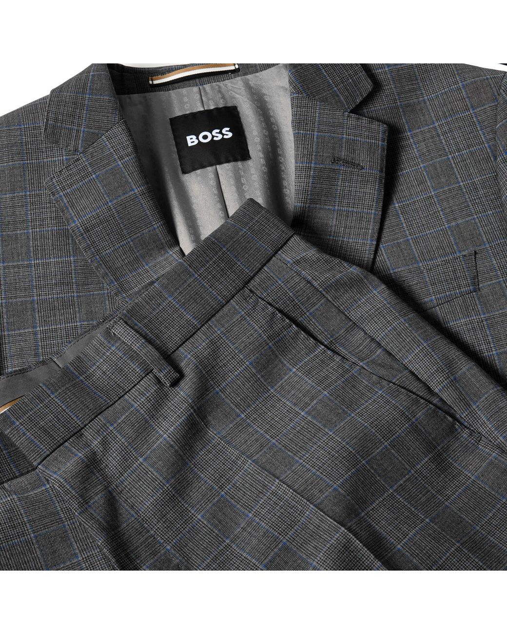 Boss Gray Hugo 2 Piece Suit for men