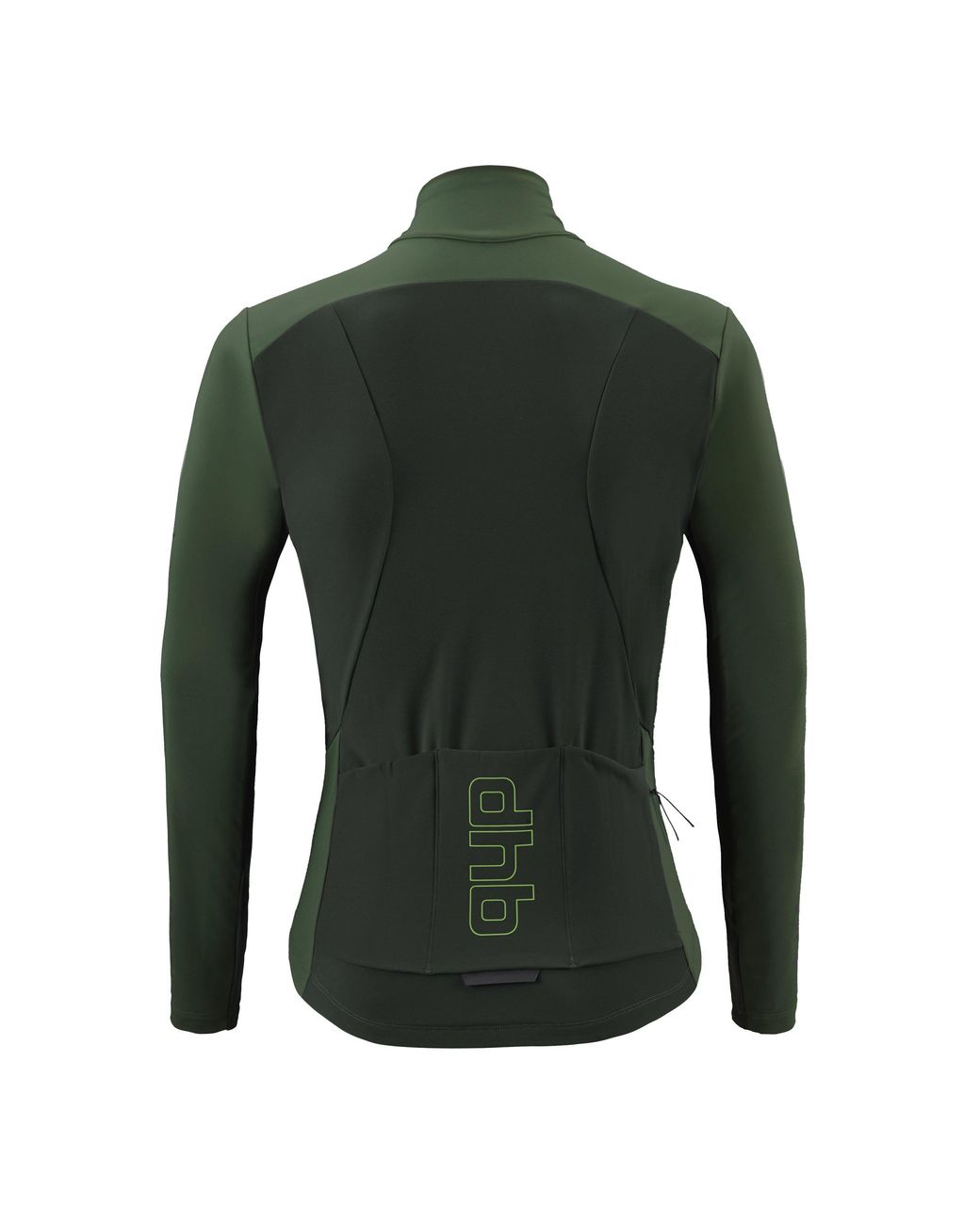 Dhb Green Aeron 3.0 Water Resistant Windproof Long Sleeve Slim Fit Softshell Jacket for men