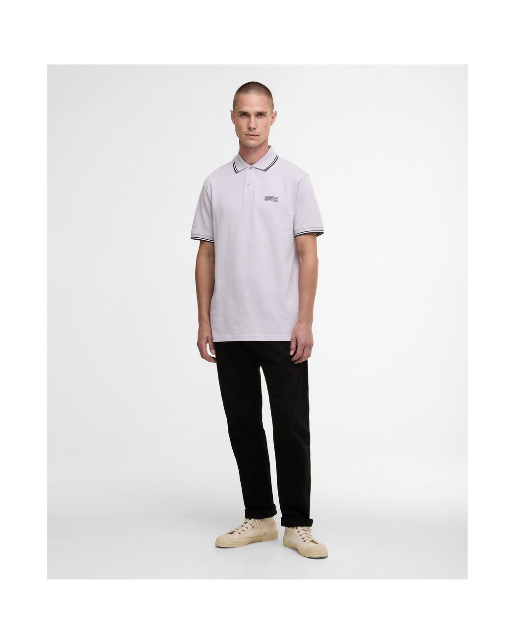 Barbour Purple Evan Polo Shirt for men