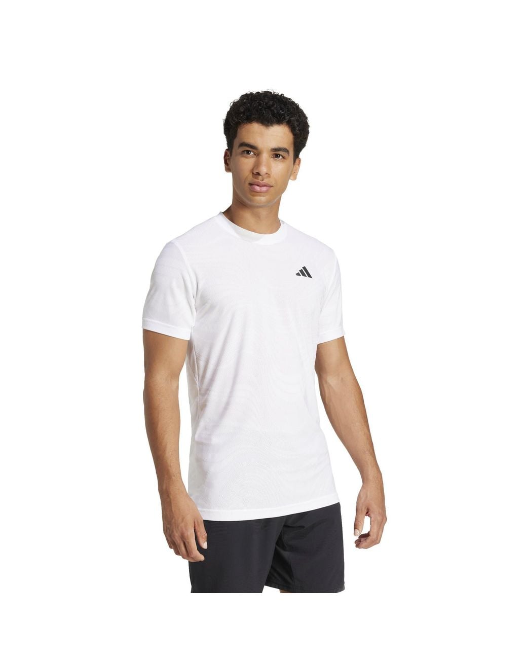 Adidas White All-Over Pro T-Shirt Adults for men