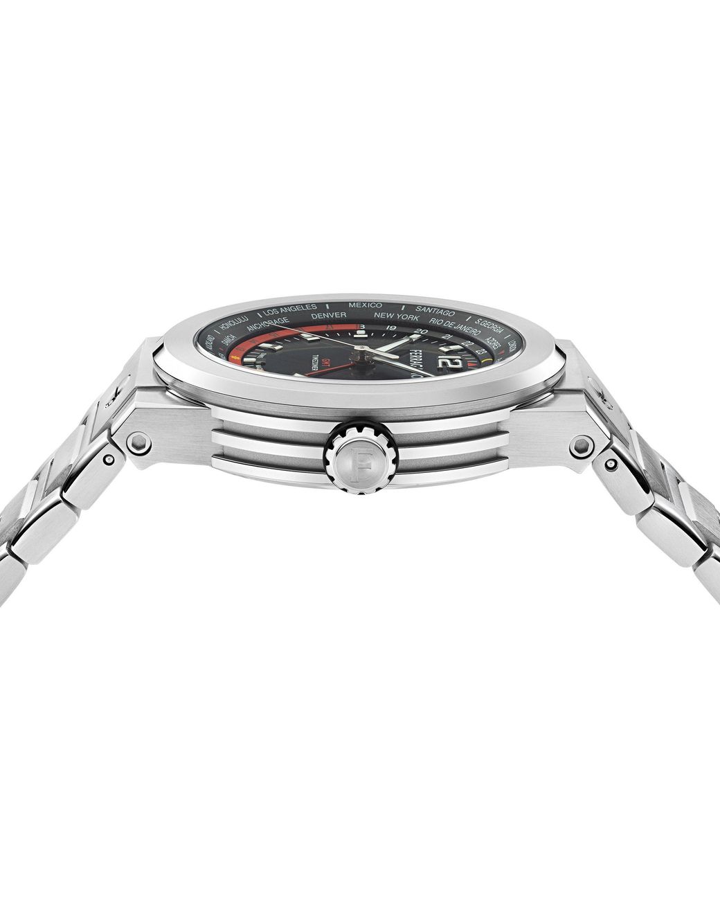 Ferragamo Metallic F-80 Tonneau Analogue Quartz Watch for men