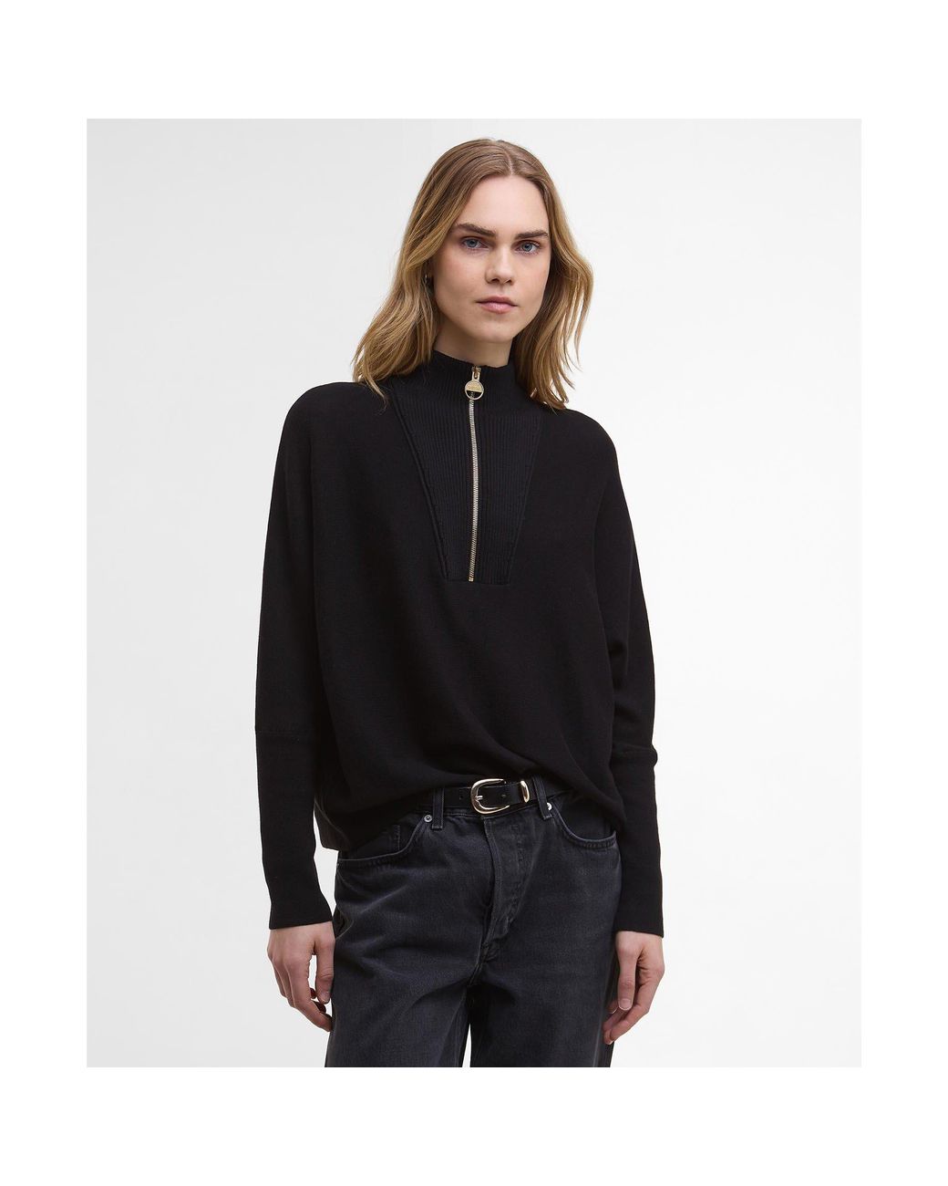 Barbour Black Lola Knit Jumper