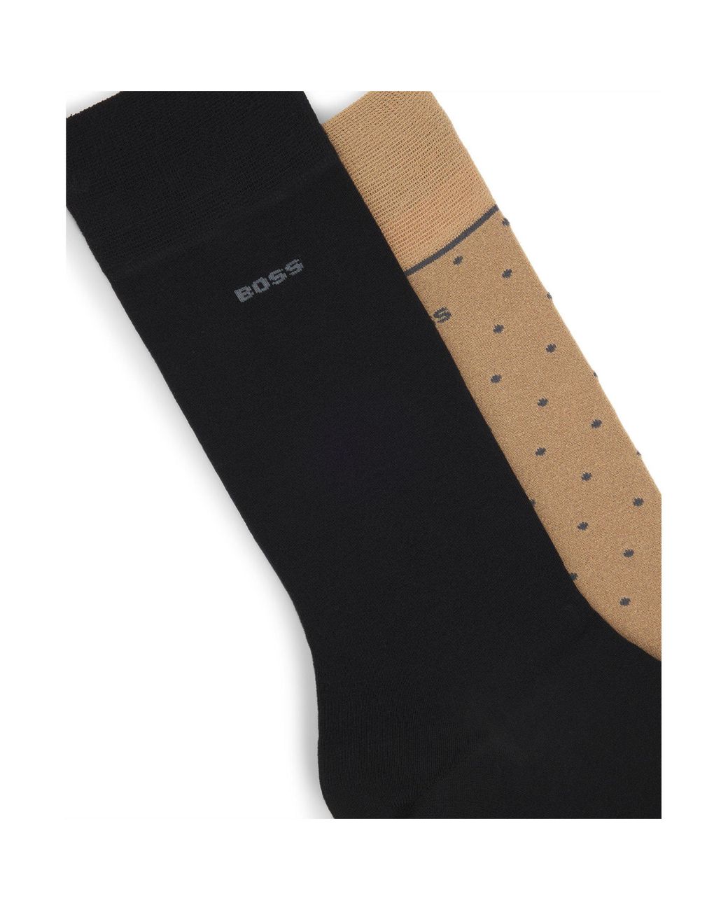 Boss Black Bamboo Dots Crew Socks for men