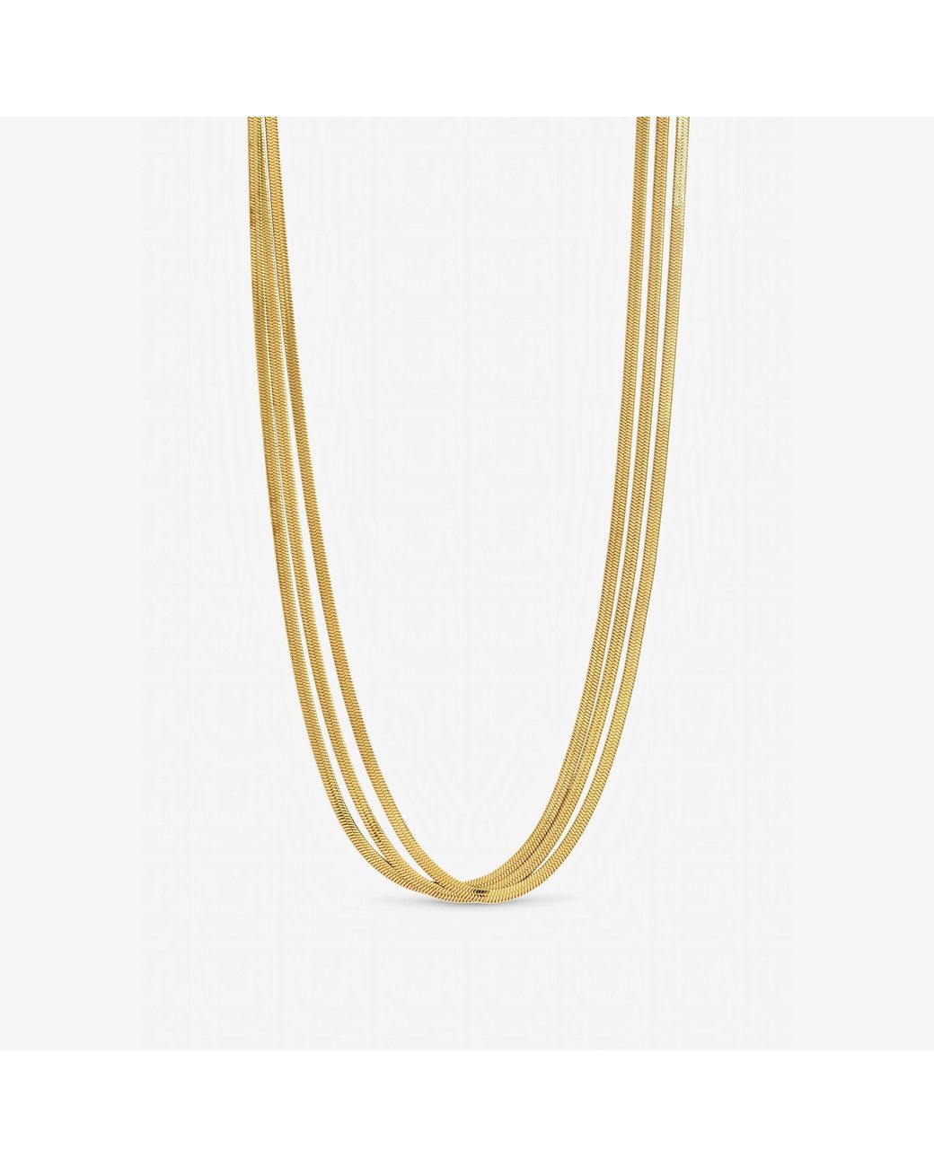 Jon Richard Metallic Plated Waterproof Snake Chain Necklace