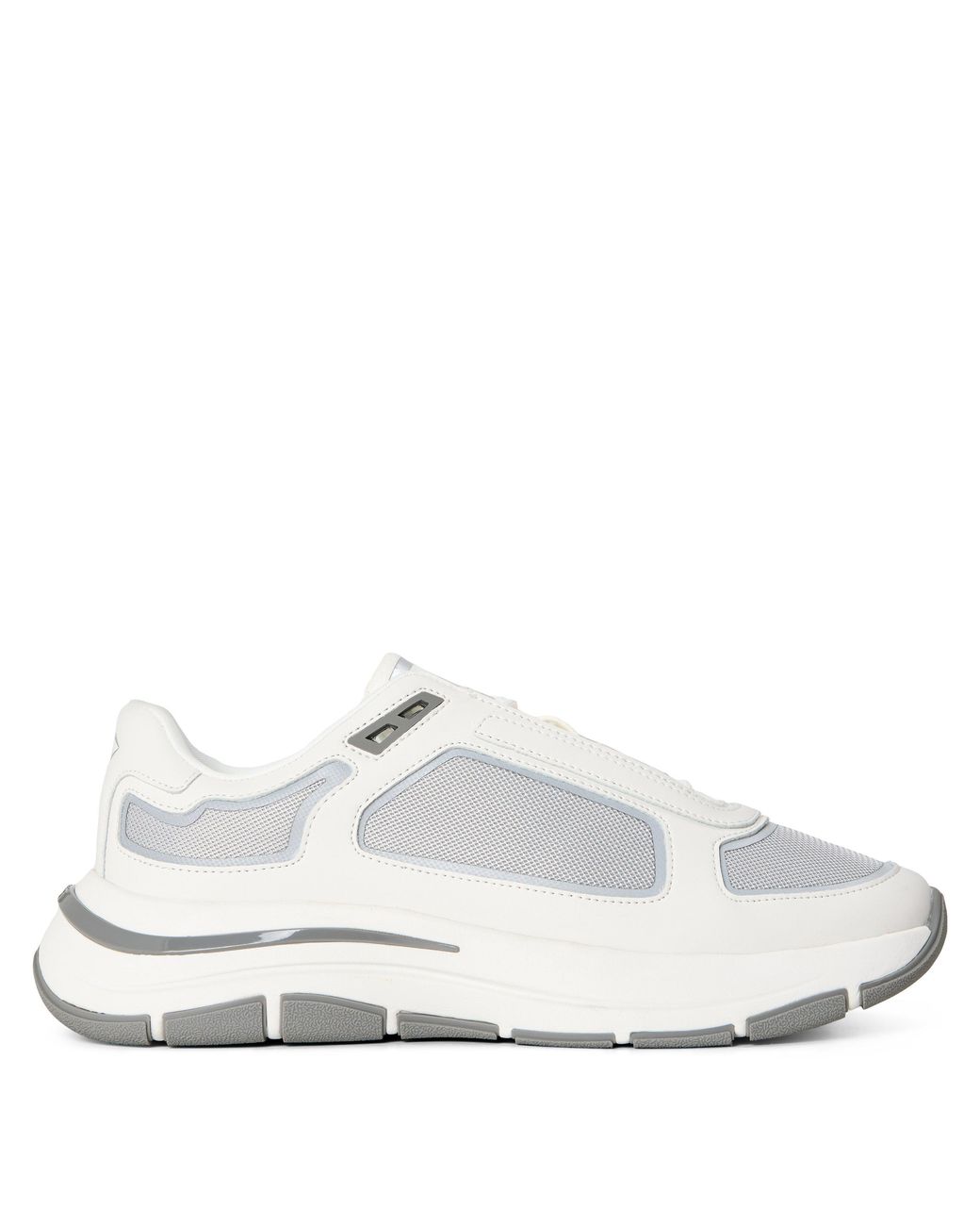 Mallet White Alton Leather Low-Top Trainers for men