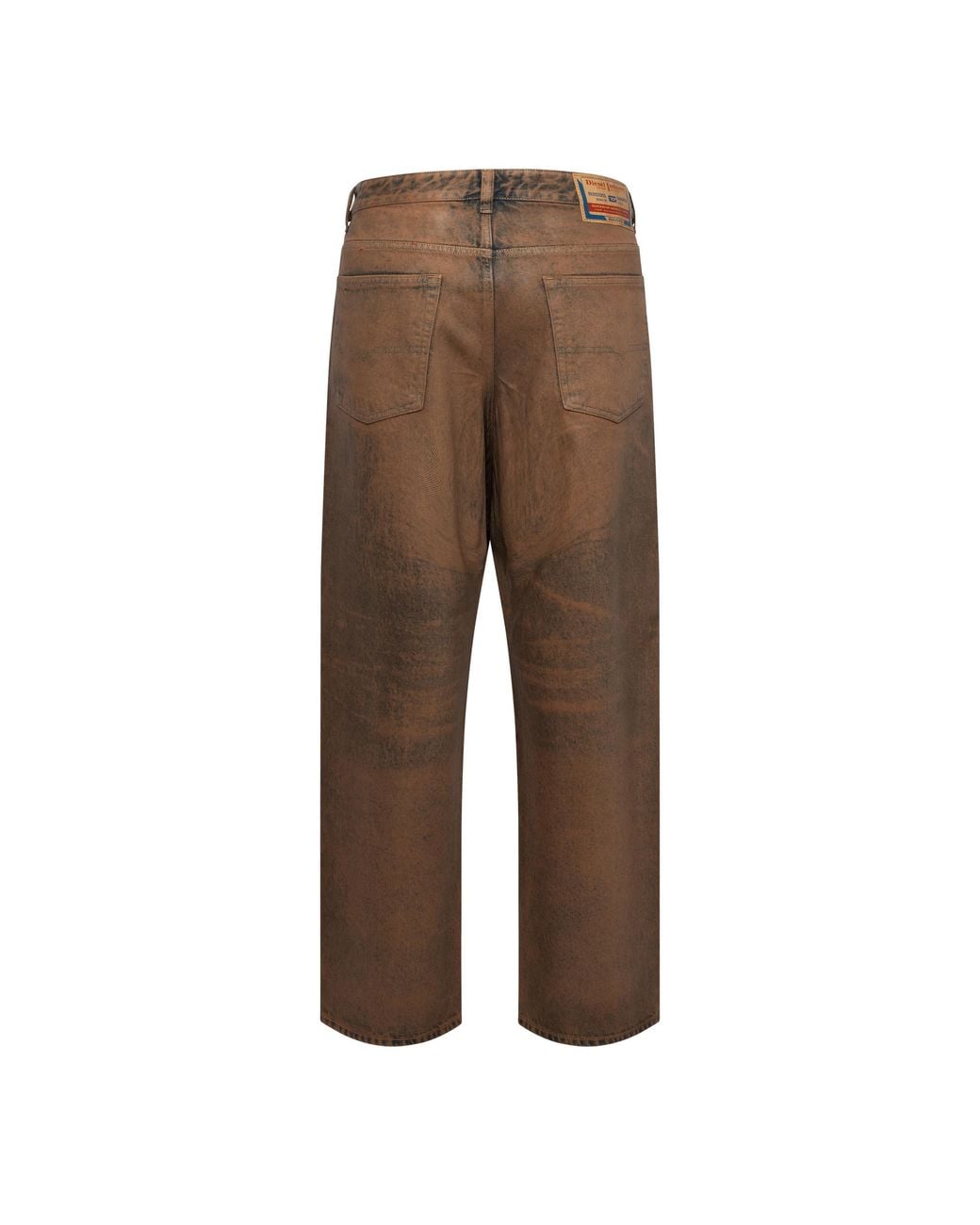 DIESEL Brown 2001 D-Macro Wide Leg Jeans for men