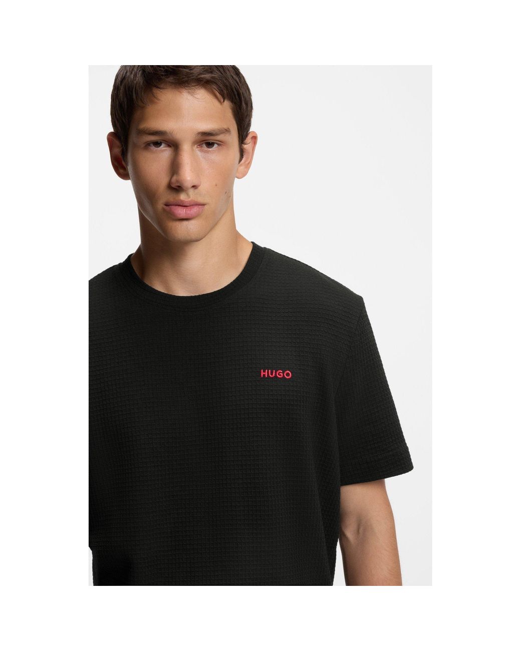 HUGO Black Austin T-Shirt 10267482 01 for men