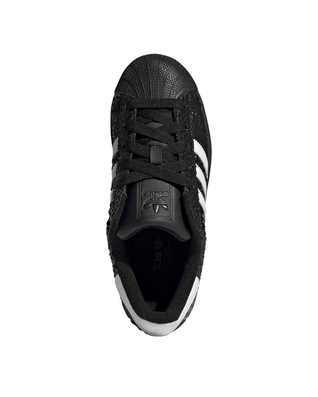 Adidas Originals Black Superstar Ii Leather Low-Top Trainers