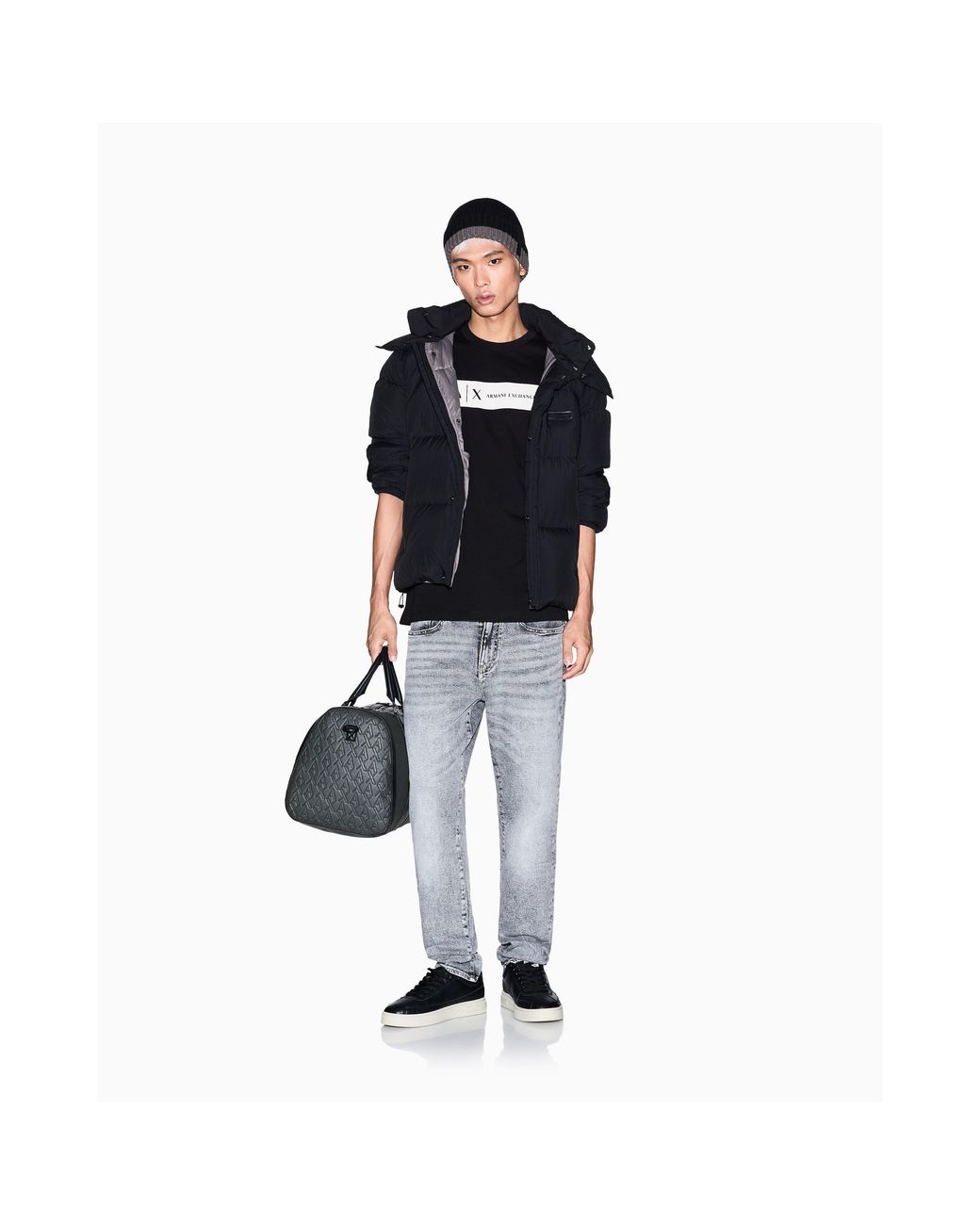 ARMANI EXCHANGE Black T-Shirt for men