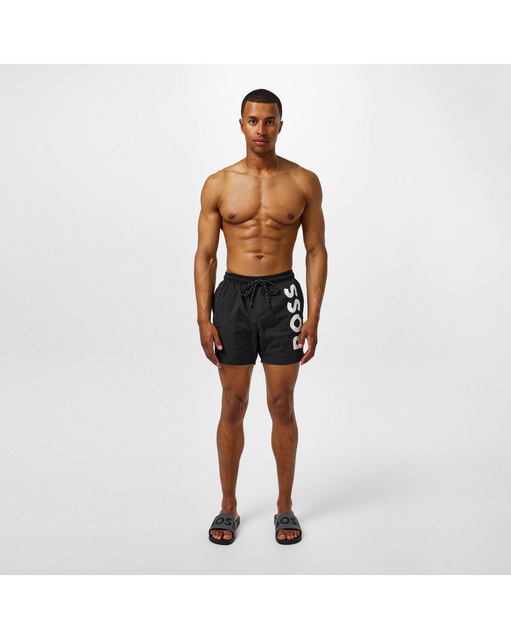 Boss Blue Octopus Swim Shorts for men