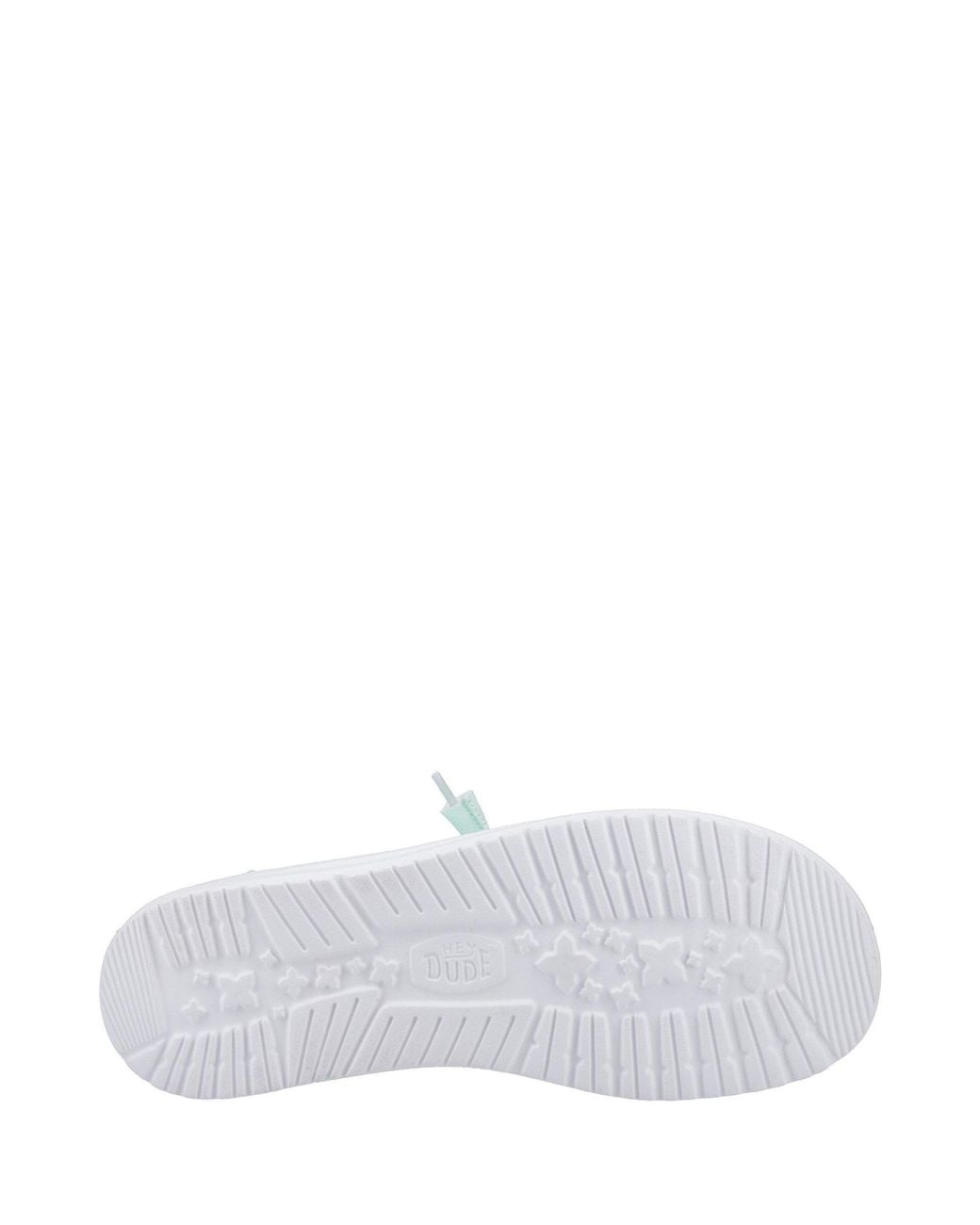HeyDude Green Wendy Canvas Slip-On Low-Top Trainers