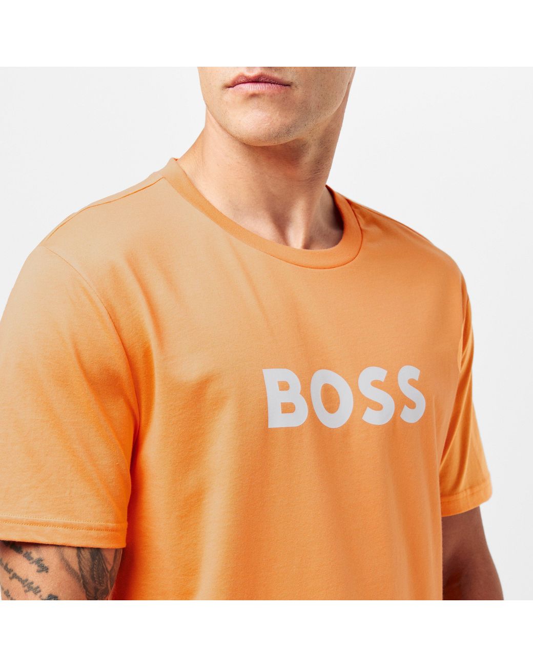 Boss Orange Bodywear Short Sleeve T-Shirt With Logo Print Detail for men