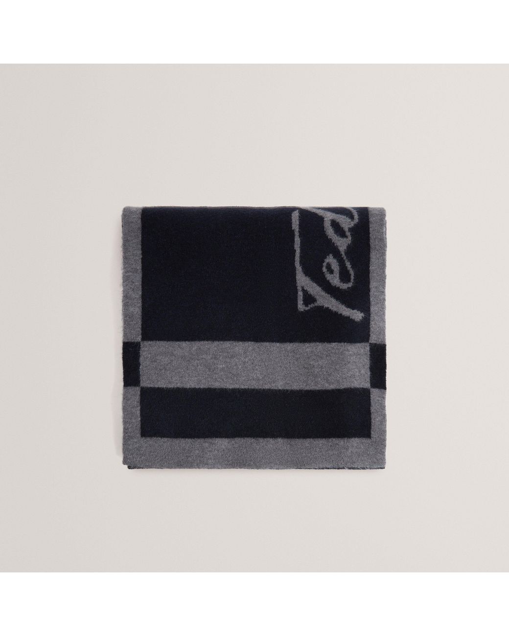 Ted Baker Black Knitted Midweight Scarf