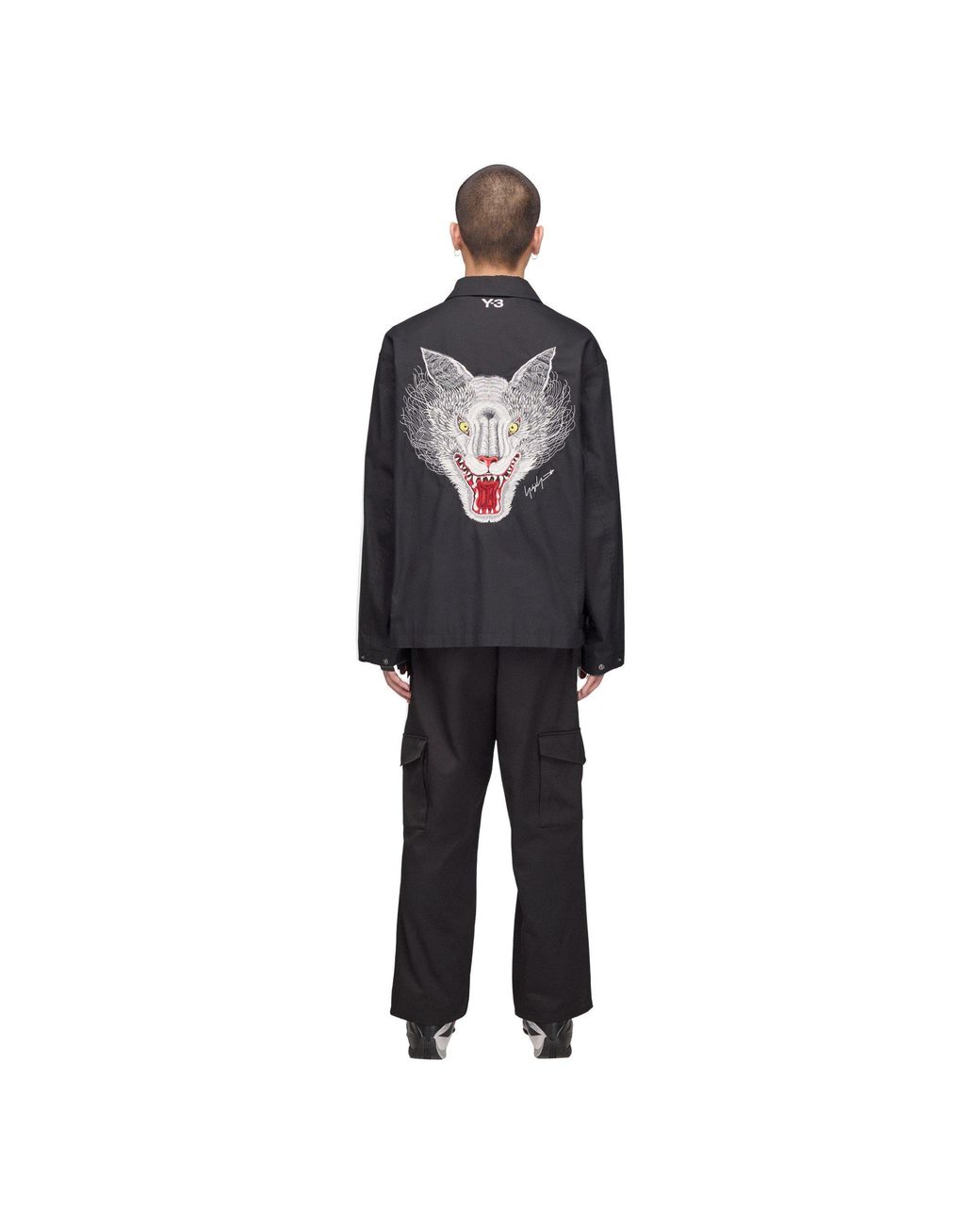 Y-3 Black Mercedes Wolf Jacket for men