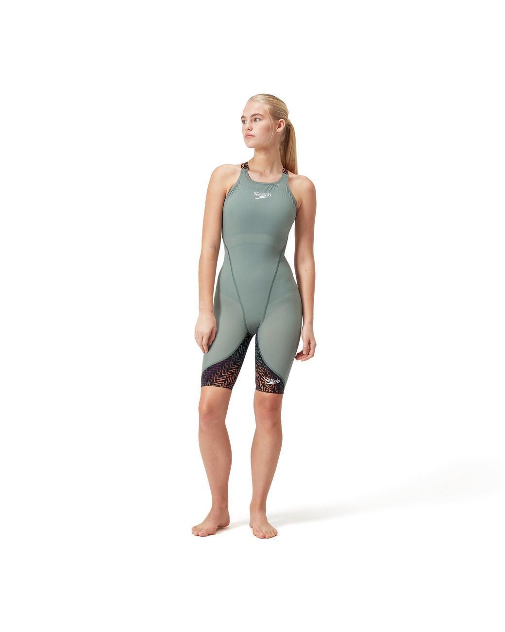 Speedo Green Fastskin Lzr Ignite Boyleg Swimsuit