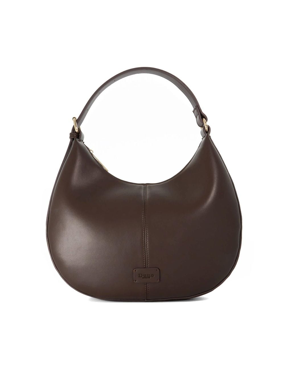 Dune Brown Daydreamer Faux Leather Hobo Bag