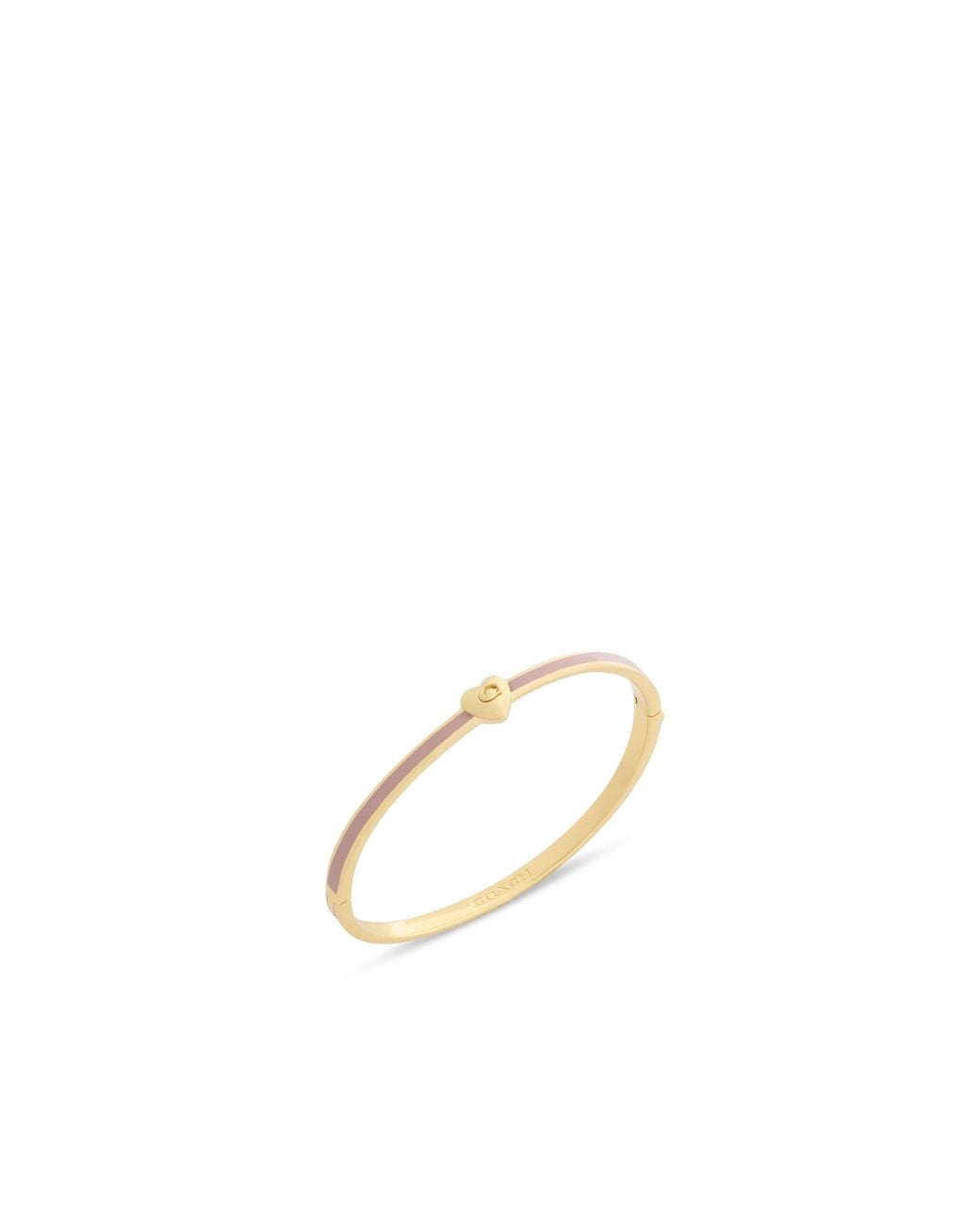 COACH Metallic Heart Enamel Thin Hinged Bangle