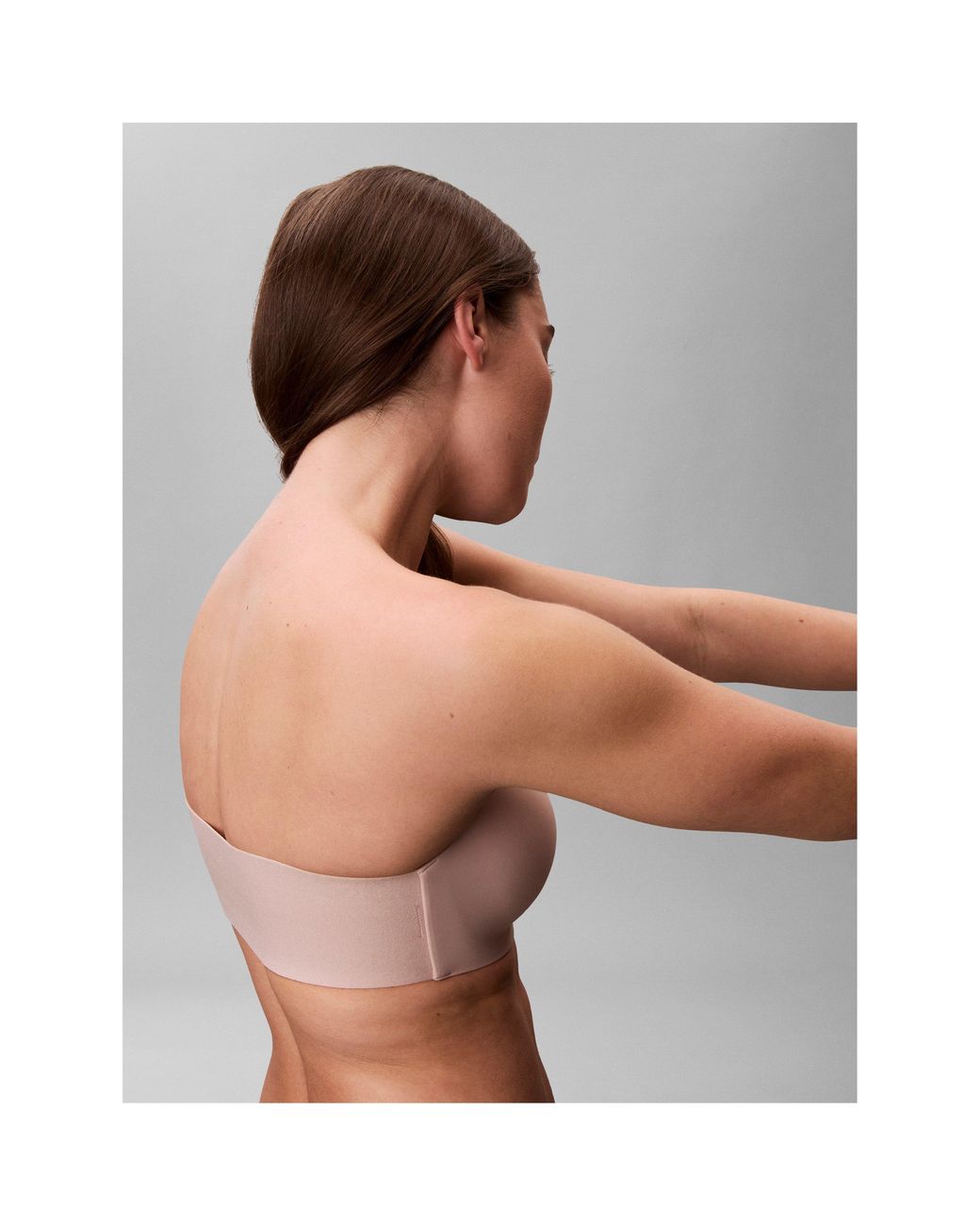 Calvin Klein Gray Non Wired Strapless Bra