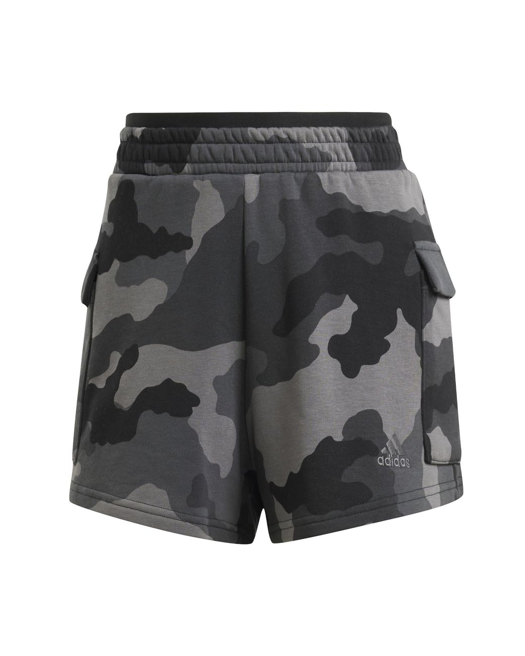 Adidas Gray Essentials 3-Stripes Cargo Shorts