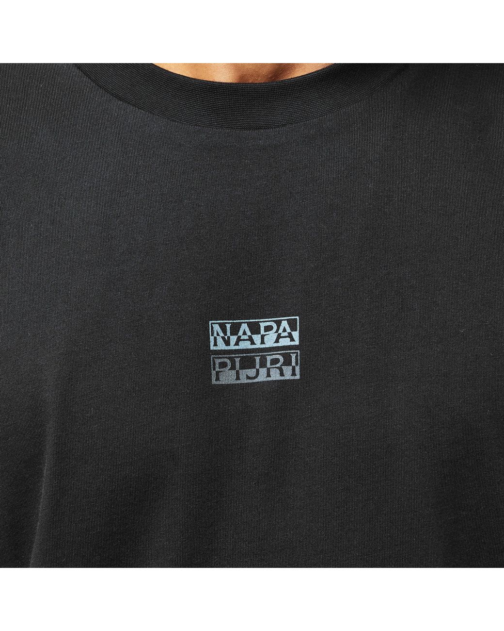 Napapijri Black Regular Fit T-Shirt for men