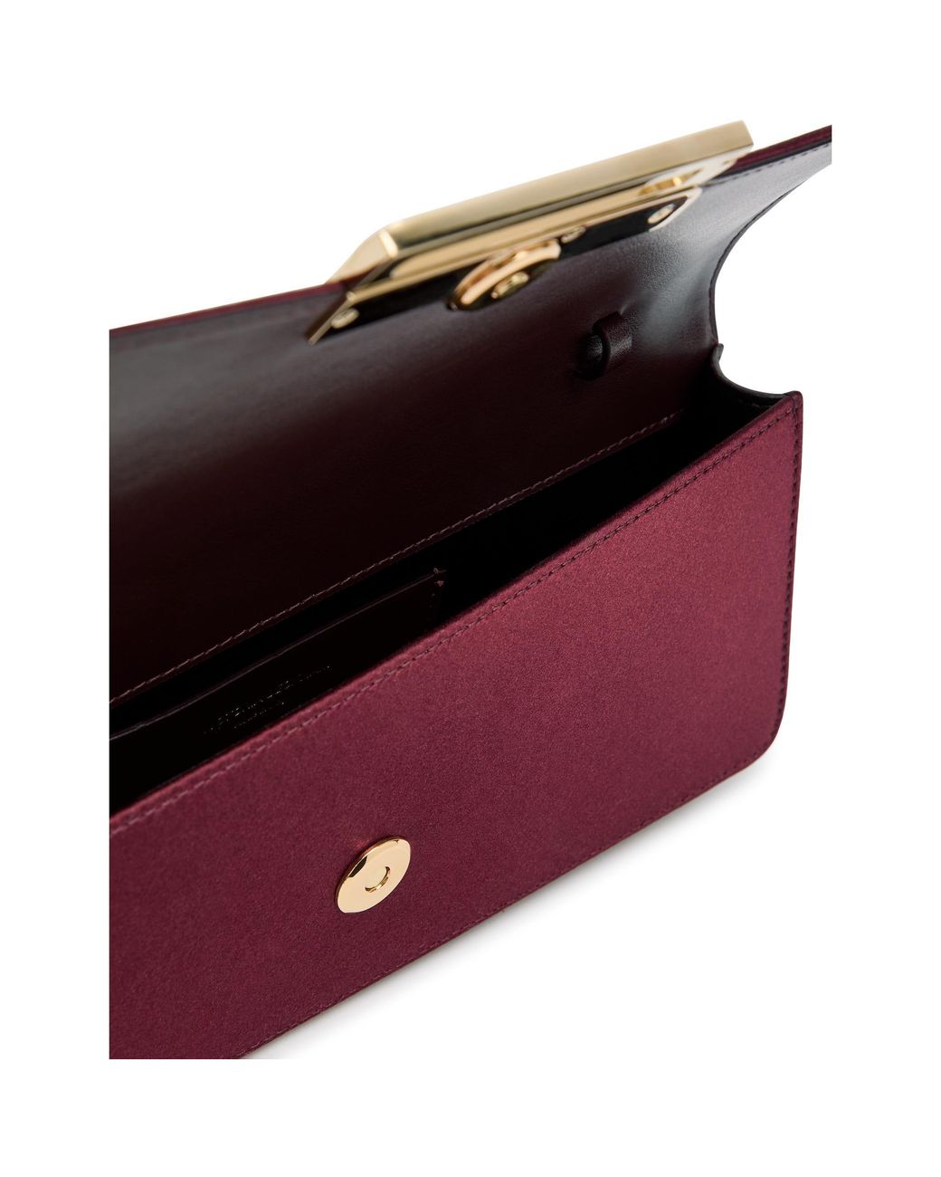 Victoria Beckham Purple Dorian East-West Clutch Satin