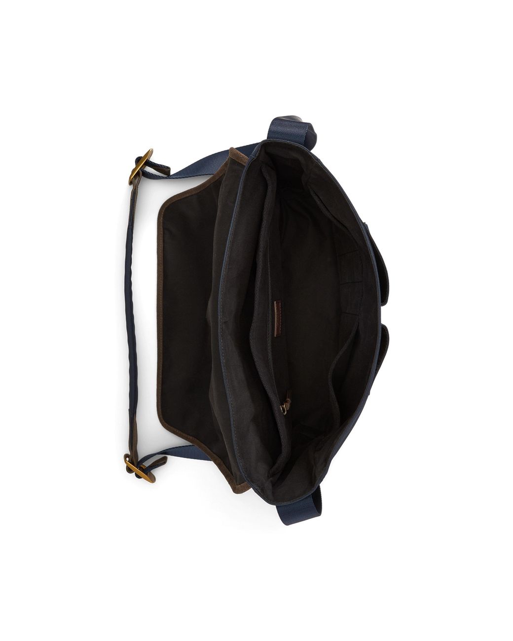 Polo Ralph Lauren Blue Suede Trim Messenger Bag for men