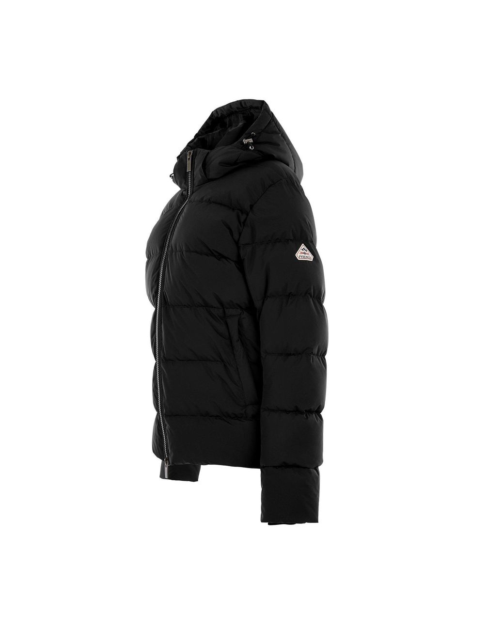 Pyrenex Black Spoutnic Water Resistant Duck Down Detachable Hood Short Puffer Jacket for men