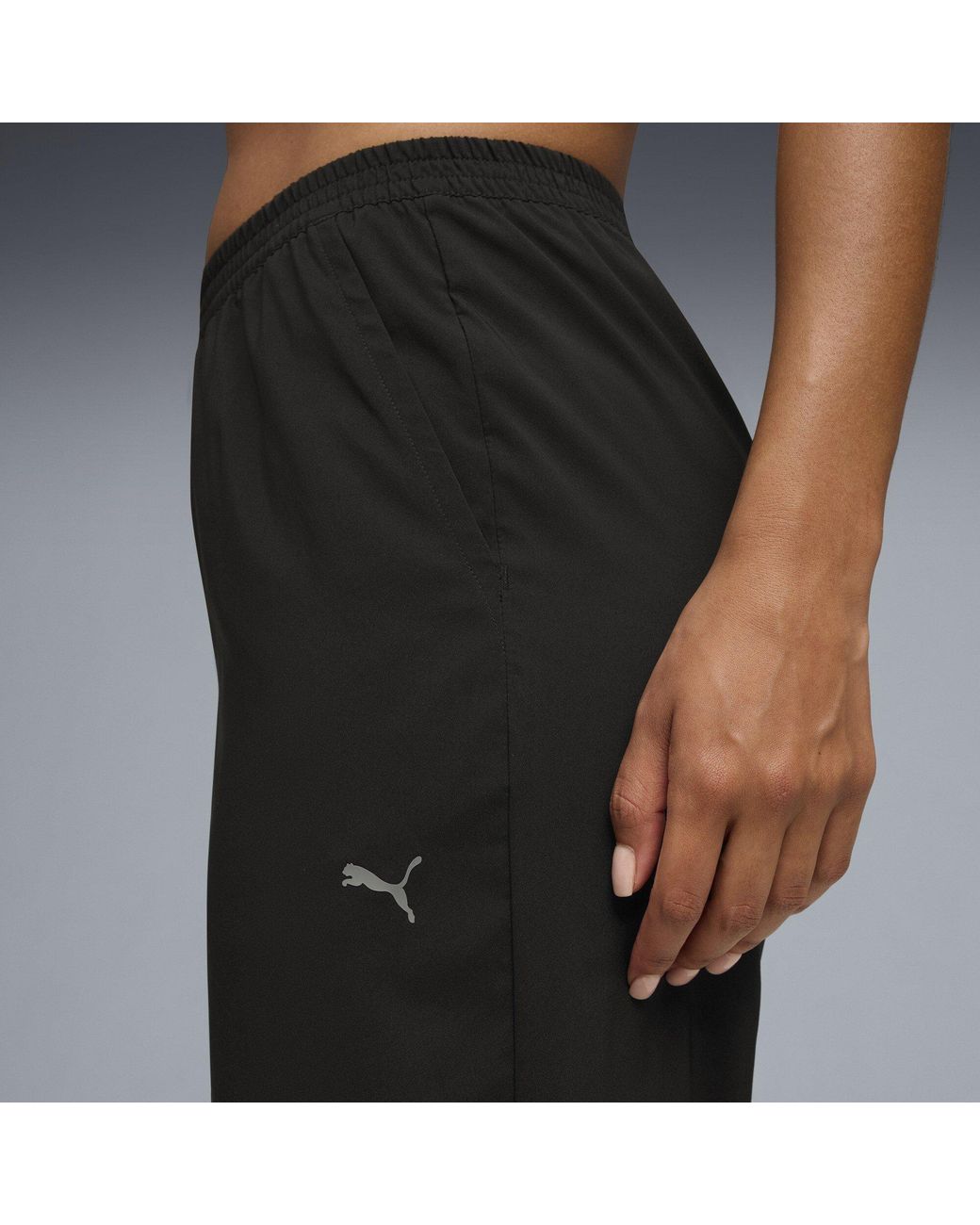 PUMA Black Fashion High Waisted Knitted Trousers