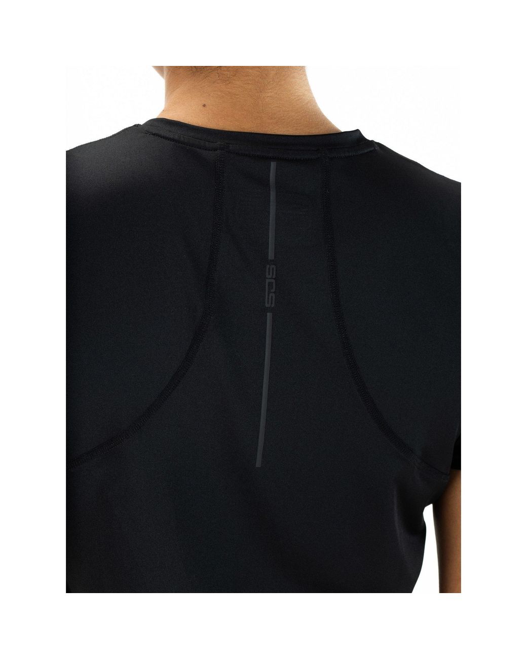 Sjeng Sports Black Ines Short Sleeve Performance Gym Top