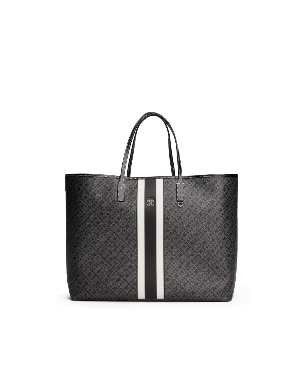 Tommy Hilfiger Black Mono Tote Bag