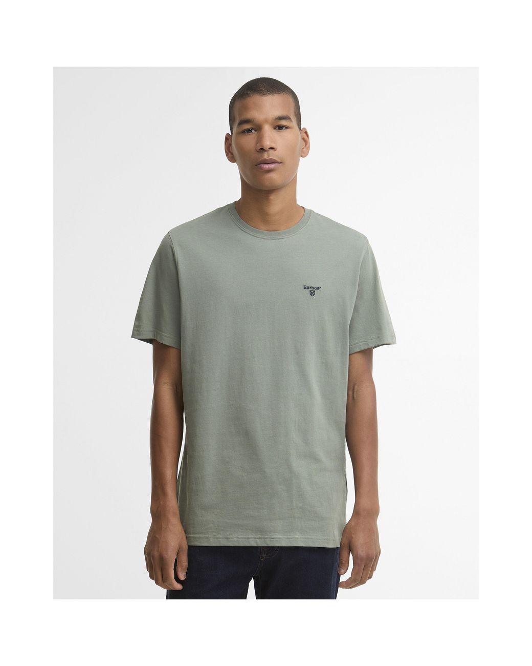 Barbour Gray Essentials Sports T-Shirt for men