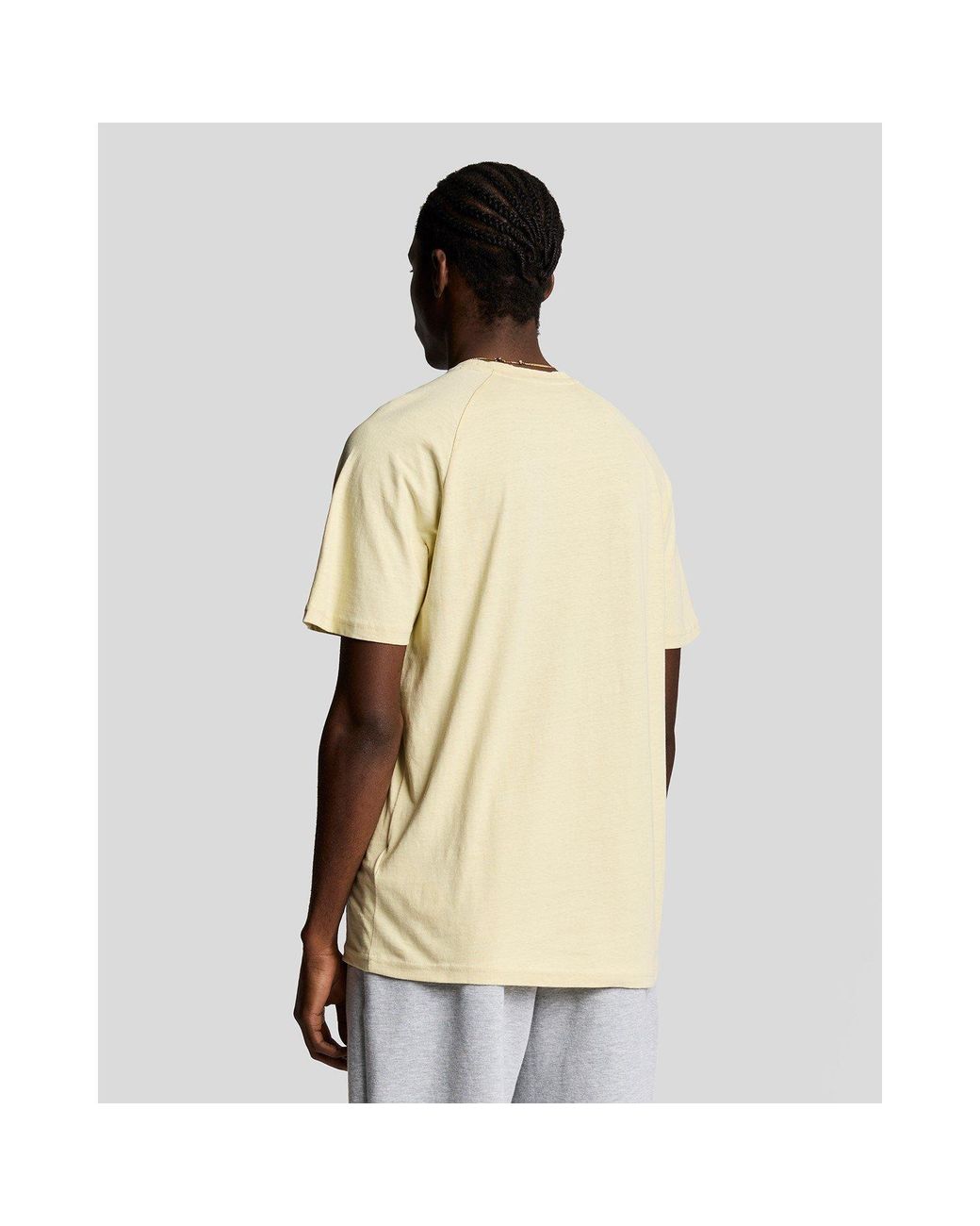 Lyle & Scott Yellow Raglan T-Shirt for men