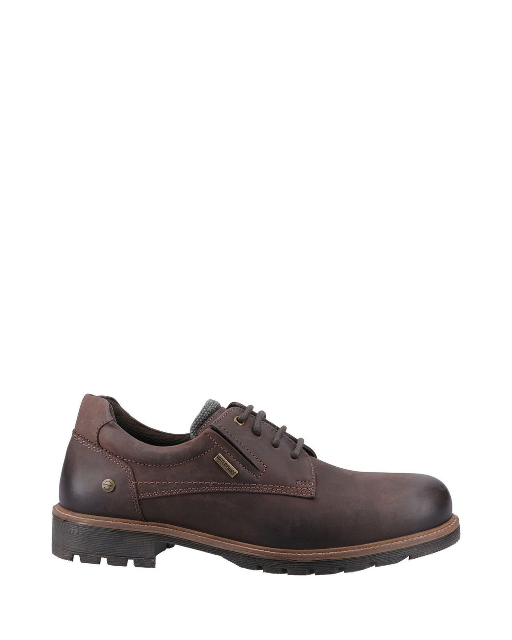 Cotswold Brown Ebrington Leather Waterproof Hiking Shoes for men