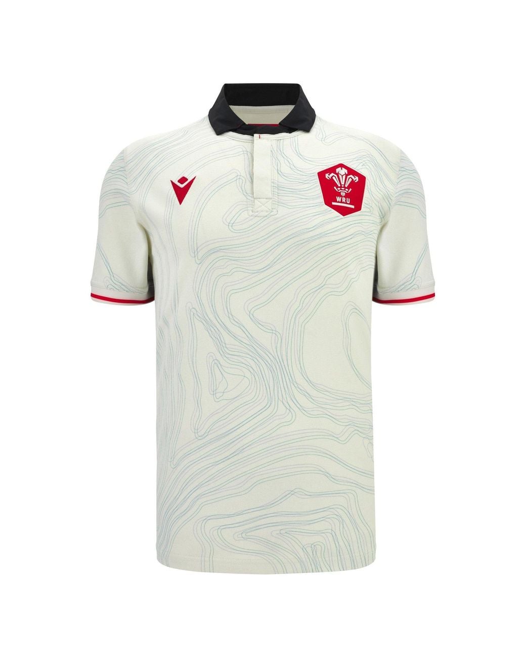 MACRON Green Wales Rugby Union Away Shirt 2025 Adults for men
